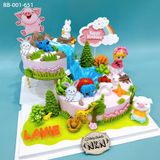 Tháp Bánh Sinh Nhật Bé Gái Tuổi Hợi (BB-001-651) 