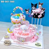  Tháp Bánh Sinh Nhật Cinnamoroll x Kuromi 3 Tầng (BB-001-660) 