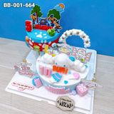  Bánh Sinh Nhật 2 Tầng Labrador X Cinnamoroll (BB-001-664) 