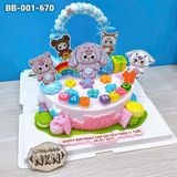  Bánh Sinh Nhật Baby Three Bé Gái (BB-001-670) 