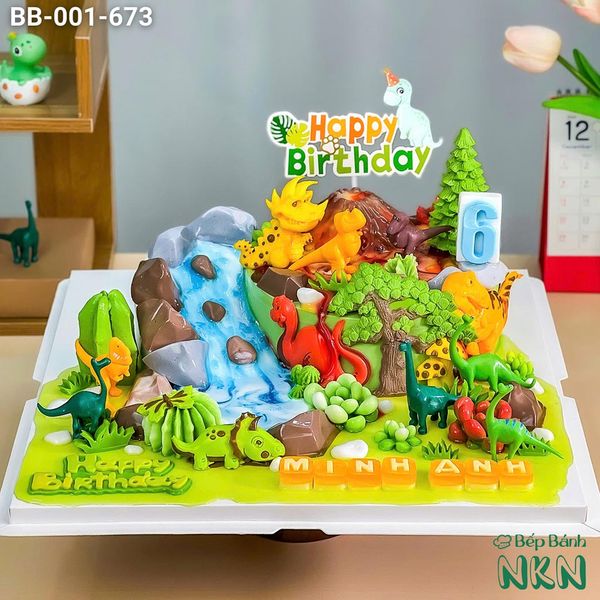  Bánh Sinh Nhật Khu Rừng Khủng Long (BB-001-673) 