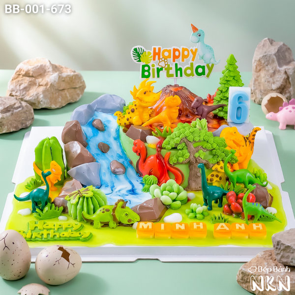  Bánh Sinh Nhật Khu Rừng Khủng Long (BB-001-673) 