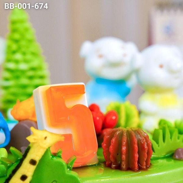  Bánh Sinh Nhật Vườn Thú Cho Bé Tuổi Hợi (BB-001-674) 