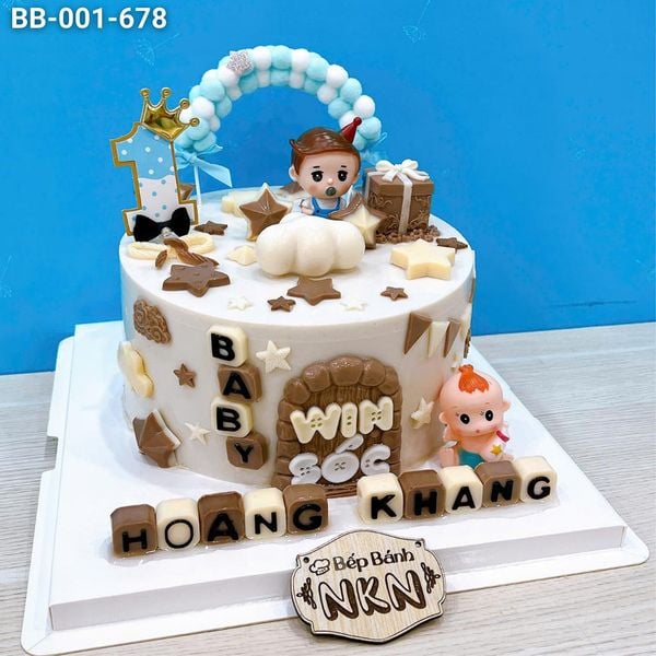  Bánh Mừng Thôi Nôi Bé Trai (BB-001-678) 