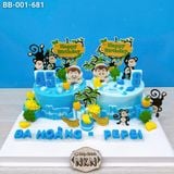  Bánh Sinh Nhật Đôi Cho Bé Tuổi Thân (BB-001-681) 