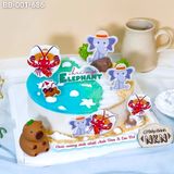  Bánh Sinh Nhật Biển Chủ Đề Tôm Và Voi (BB-001-686) 