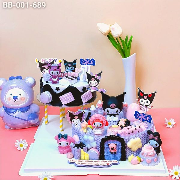  Tháp Bánh Sinh Nhật Kuromi 2 Tầng (BB-001-689) 