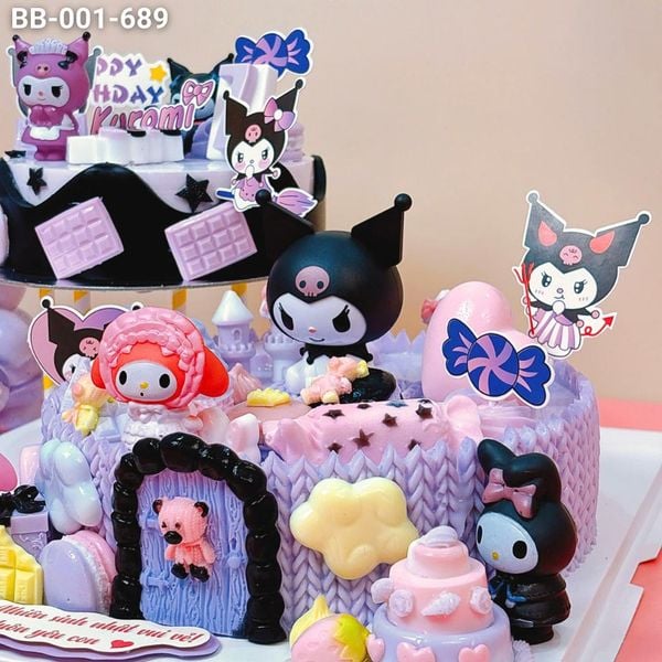 Tháp Bánh Sinh Nhật Kuromi 2 Tầng (BB-001-689) 
