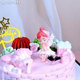 Bánh Sinh Nhật Thiên Thần Tone Hồng (BB-001-691) 