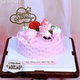  Bánh Sinh Nhật Thiên Thần Tone Hồng (BB-001-691) 
