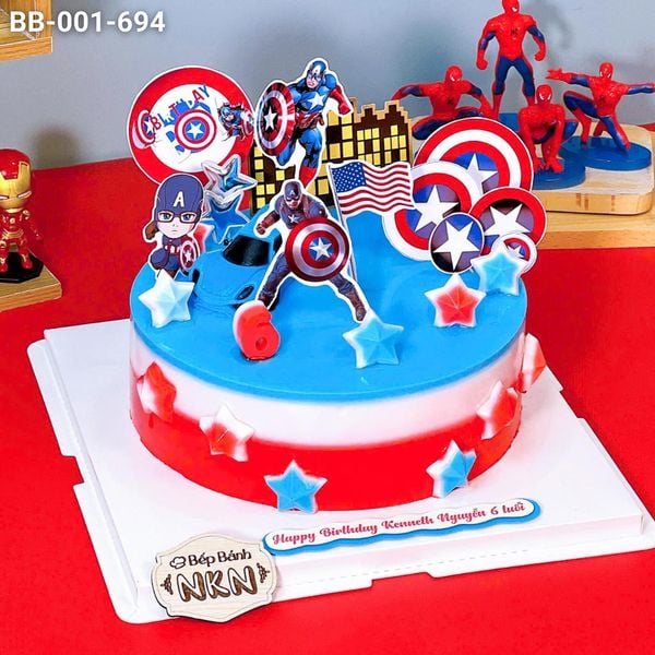  Bánh Sinh Nhật Captian America (BB-001-694) 