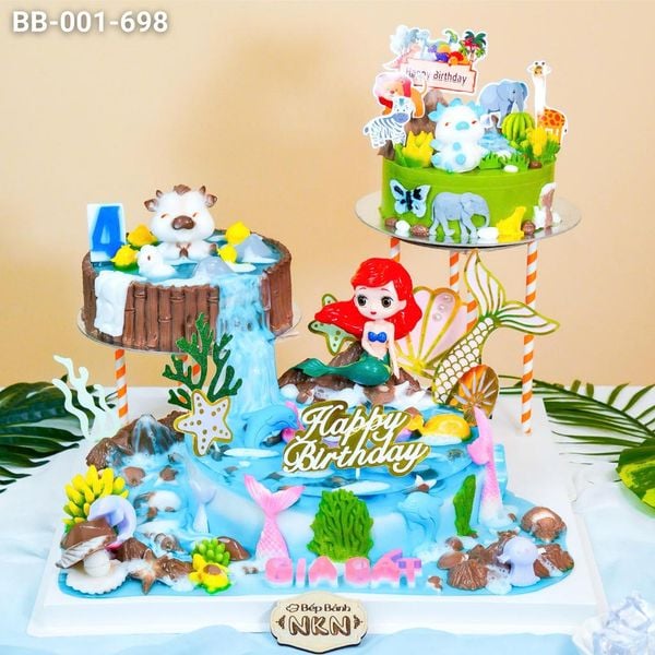  Bánh Sinh Nhật Cho Bé Chủ Đề Tiên Cá (BB-001-698) 