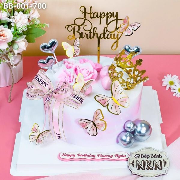  Bánh Sinh Nhật Kết Hoa Sang Trọng (BB-001-700) 