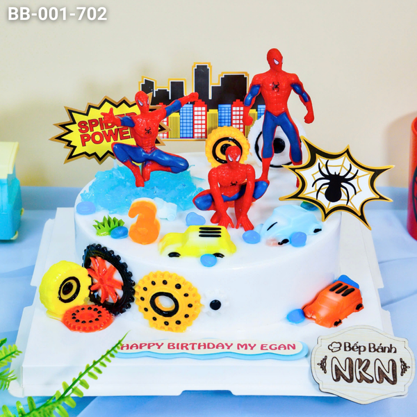  Bánh Sinh Nhật Chủ Đề Spider Man Cho Bé (BB-001-702) 