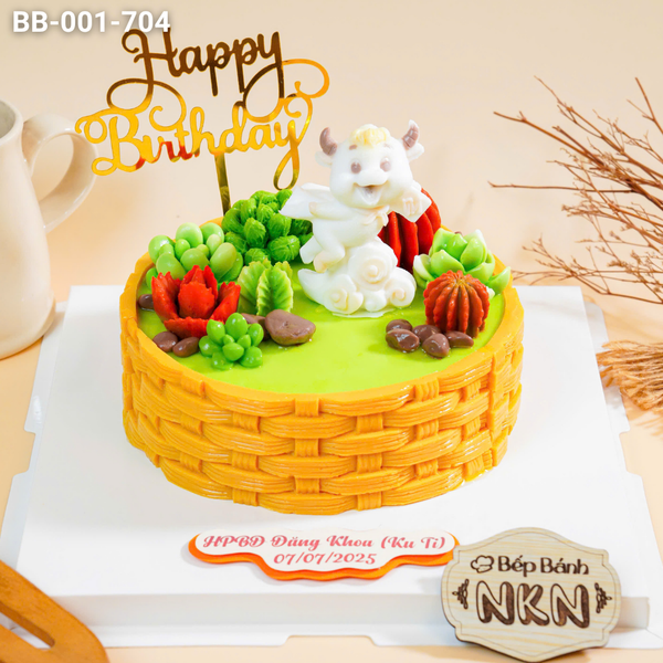  Bánh Sinh Nhật Cho Bé Tuổi Trâu (BB-001-704) 