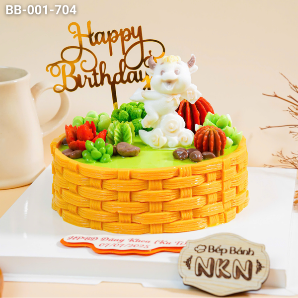  Bánh Sinh Nhật Cho Bé Tuổi Trâu (BB-001-704) 