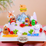  Bánh Sinh Nhật Capybara Tone Hồng (BB-001-708) 