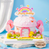  Bánh Sinh Nhật Nhà Nấm Cho Bé Gái (BB-001-710) 