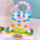  Bánh Sinh Nhật Vườn Thỏ Cho Bé Gái (BB-001-711) 