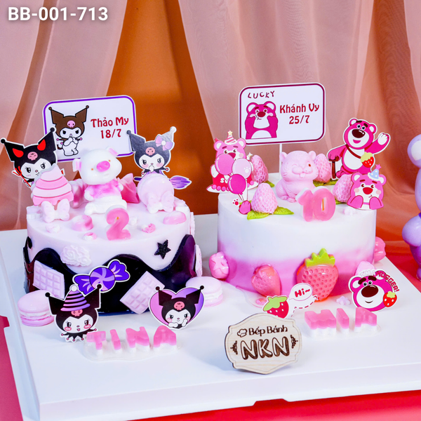  Bánh Sinh Nhật Đôi Kuromi X Lotso (BB-001-713) 