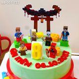  Bánh Sinh Nhật Minecraft Tone Xanh Bơ (BB-001-722) 