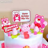  Bánh Sinh Nhật Gấu Dâu Cho Bé Tuổi Dần (BB-001-723) 
