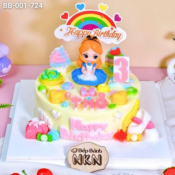  Bánh Sinh Nhật Alice Ở Thế Giới Kẹo Ngọt (BB-001-724) 