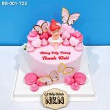 Bánh Sinh Nhật Thiên Thần Tone Hồng (BB-001-725) 