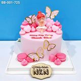  Bánh Sinh Nhật Thiên Thần Tone Hồng (BB-001-725) 