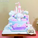 Bánh Sinh Nhật Cinnamoroll Mix Màu Tím Hồng (BB-001-726) 