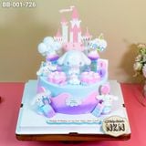  Bánh Sinh Nhật Cinnamoroll Mix Màu Tím Hồng (BB-001-726) 