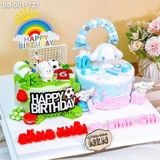  Bánh Sinh Nhật Đôi Chủ Đề Bóng Đá Và Cinnamoroll (BB-001-727) 