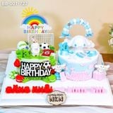  Bánh Sinh Nhật Đôi Chủ Đề Bóng Đá Và Cinnamoroll (BB-001-727) 