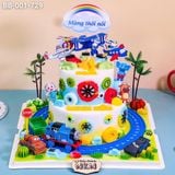  Bánh Sinh Nhật 2 Tầng Chủ Đề Giao Thông (BB-001-729) 