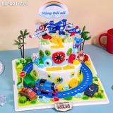  Bánh Sinh Nhật 2 Tầng Chủ Đề Giao Thông (BB-001-729) 