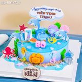  Bánh Sinh Nhật Sinh Vật Biển (BB-001-730) 
