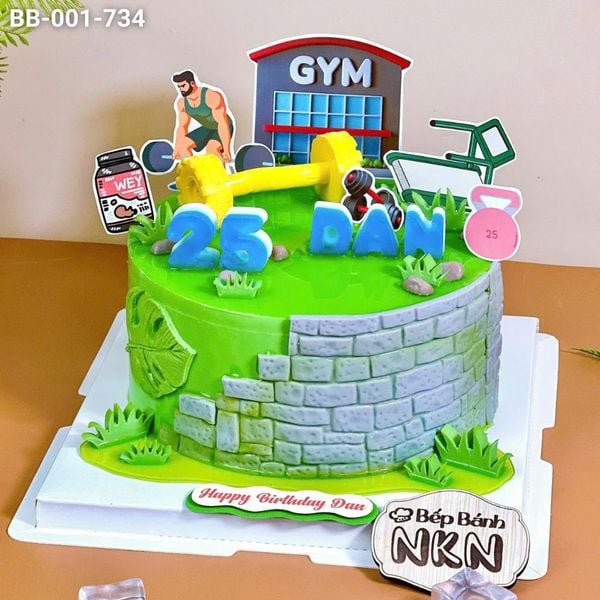  Bánh Sinh Nhật Chủ Đề Gym (BB-001-734) 