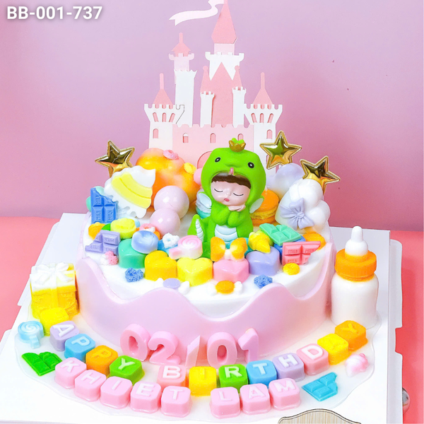  Bánh Sinh Nhật Cho Bé Gái Tuổi Tỵ (BB-001-737) 