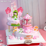  Bánh Sinh Nhật 2 Tầng Cho Bé Tuổi Rắn (BB-001-738) 