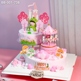  Bánh Sinh Nhật 2 Tầng Cho Bé Tuổi Rắn (BB-001-738) 