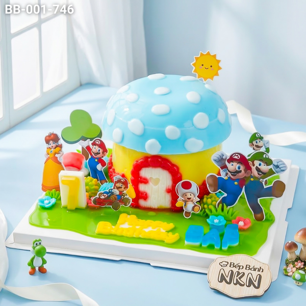  Bánh Sinh Nhật Chủ Đề Mario (BB-001-746) 