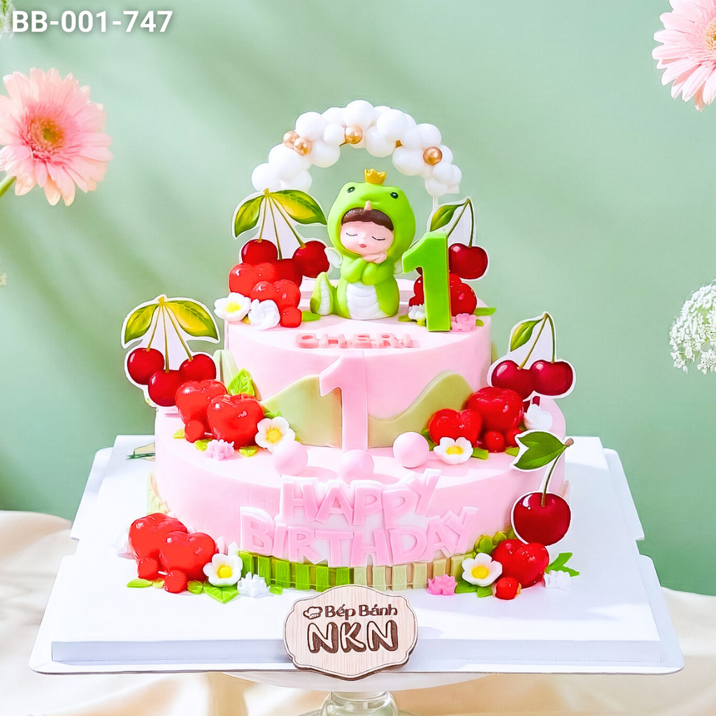  Bánh Sinh Nhật Khu Vườn Cherry (BB-001-747) 