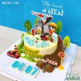  Bánh Sinh Nhật Cho Bé Mẫu Lính Cứu Hoả (BB-001-100) 