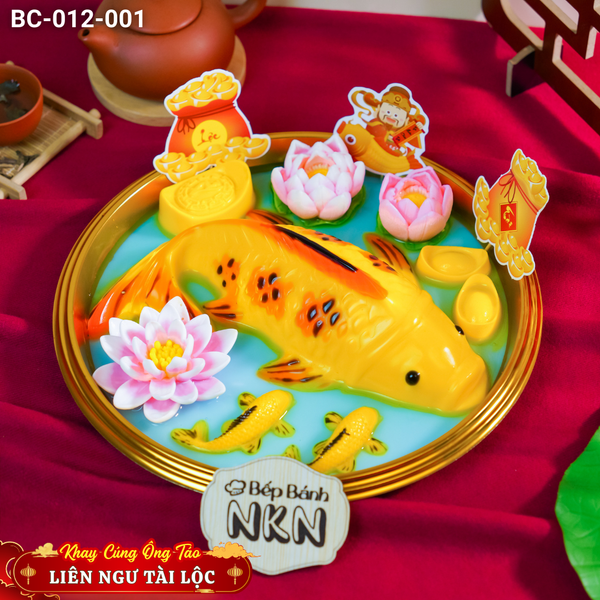  Khay Cúng Ông Táo Liên Ngư Tài Lộc (BC-012-001) 