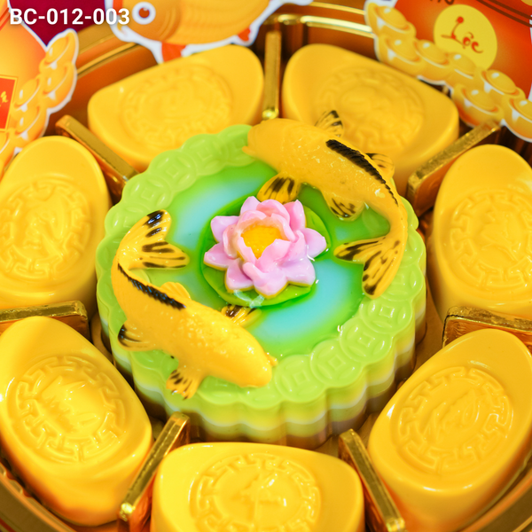  Khay Cúng Ông Táo Song Ngư Kim Bảo (BC-012-003) 