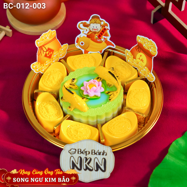 Khay Cúng Ông Táo Song Ngư Kim Bảo (BC-012-003) 