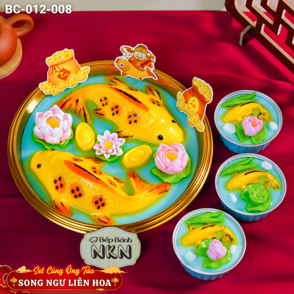  Combo Cúng Ông Táo Song Ngư Liên Hoa 1 cá lớn + 3 cá nhỏ (BC-012-008) 