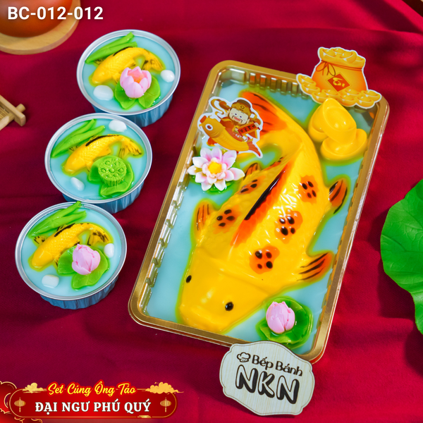  Combo Cúng Ông Táo Đại Ngư Phú Quý 1 cá lớn + 3 cá nhỏ (BC-012-012) 
