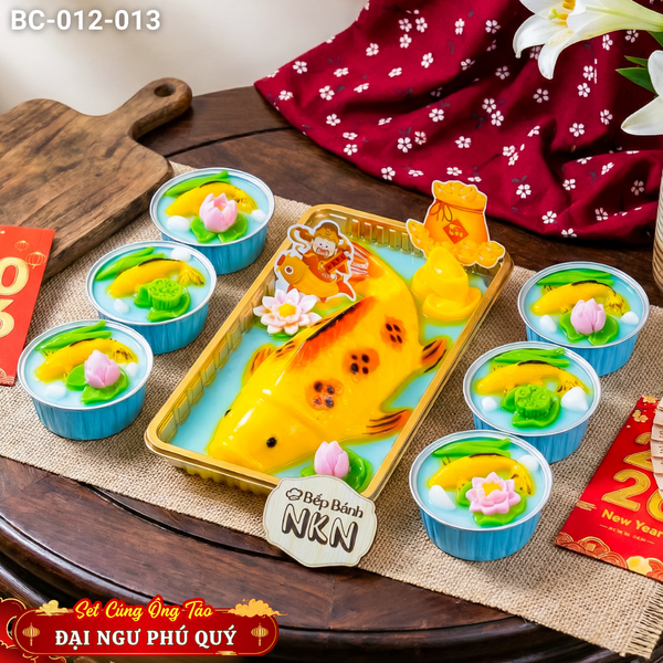  Combo Cúng Ông Táo Đại Ngư Phú Quý 1 cá lớn + 6 cá nhỏ (BC-012-013) 