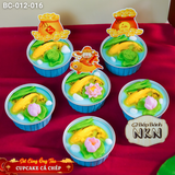  Set 6 Cupcake Cá Chép Cúng Ông Táo (BC-012-016) 